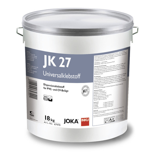 JOKA® JK 27 – Universalklebstof | Dispersionsklebstoff für Textil-, PVC- und CV-Beläge | Kleber für Textil/PVC/CV