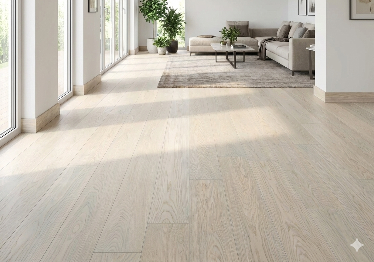 JOKA ATIVO 500 XXL Naturholzboden Landhausdiele 'AE065 Oak crystal whiteELEG.ÖL'