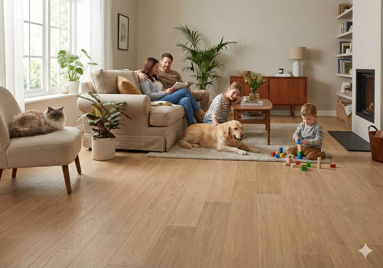 JOKA ATIVO 500 XXL Naturholzboden Landhausdiele 'AE068 Oak mild raw ELEG.ÖL'