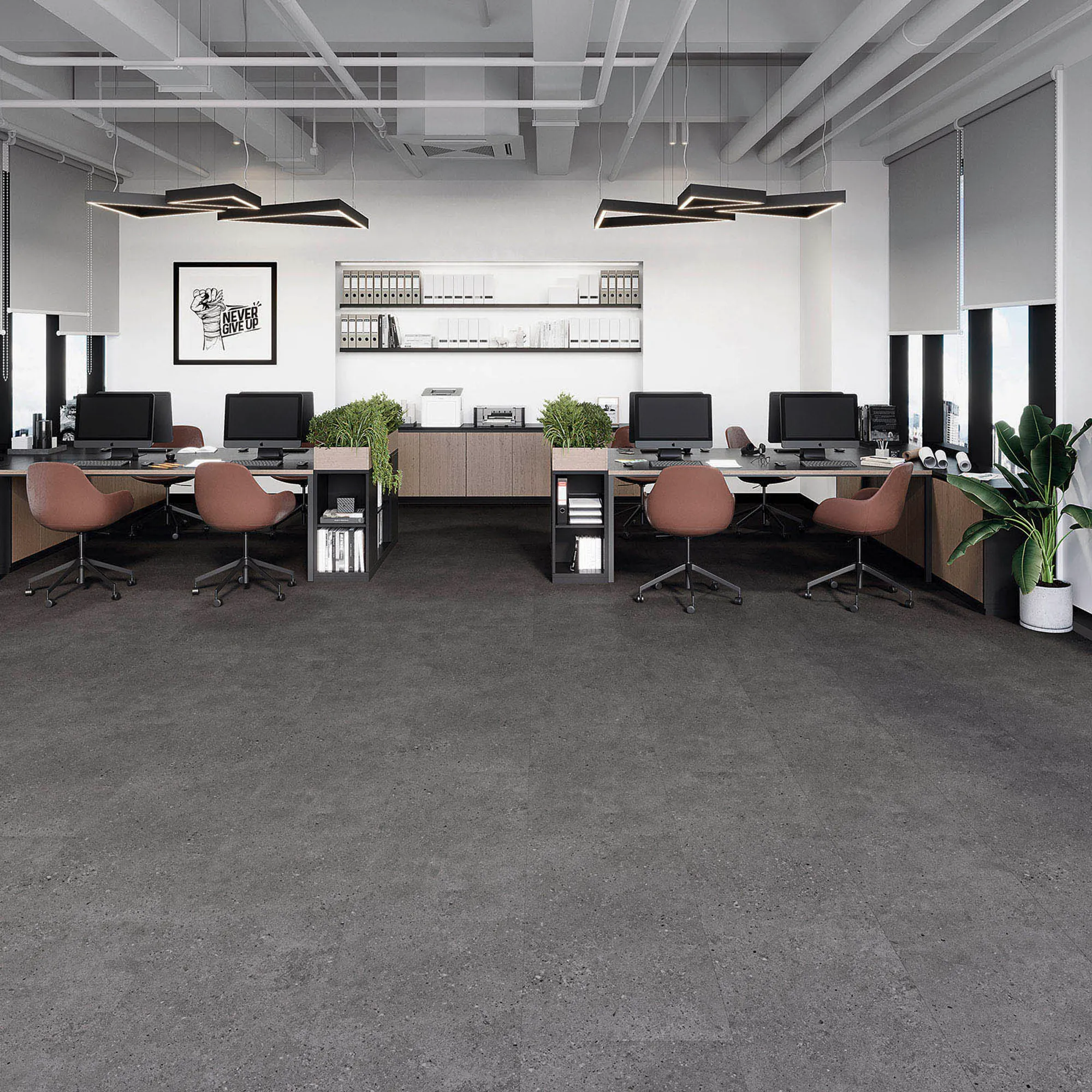 DESIGN 555 Wooden Evolut Click - 921 Grey Terrazzo