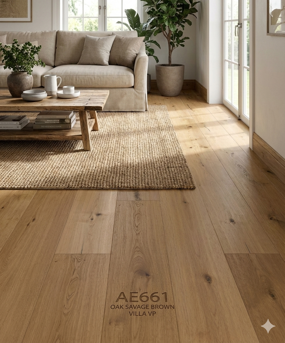 JOKA ATIVO 500 XXL Naturholzboden Landhausdiele 'AE661 Oak savage brownVILLA VP'