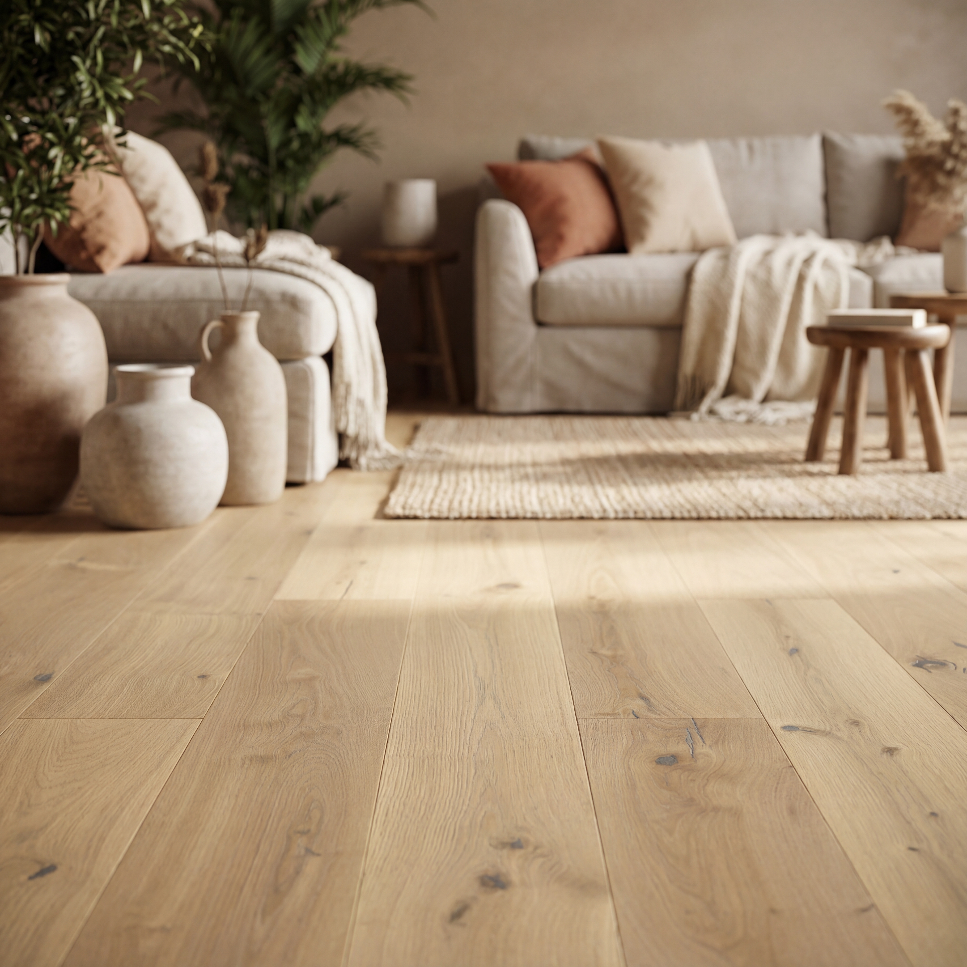 JOKA Parkett CALGARY 435LD 3-S Landhausdiele | E6214 Eiche cremeVILLA220 ÖLV4