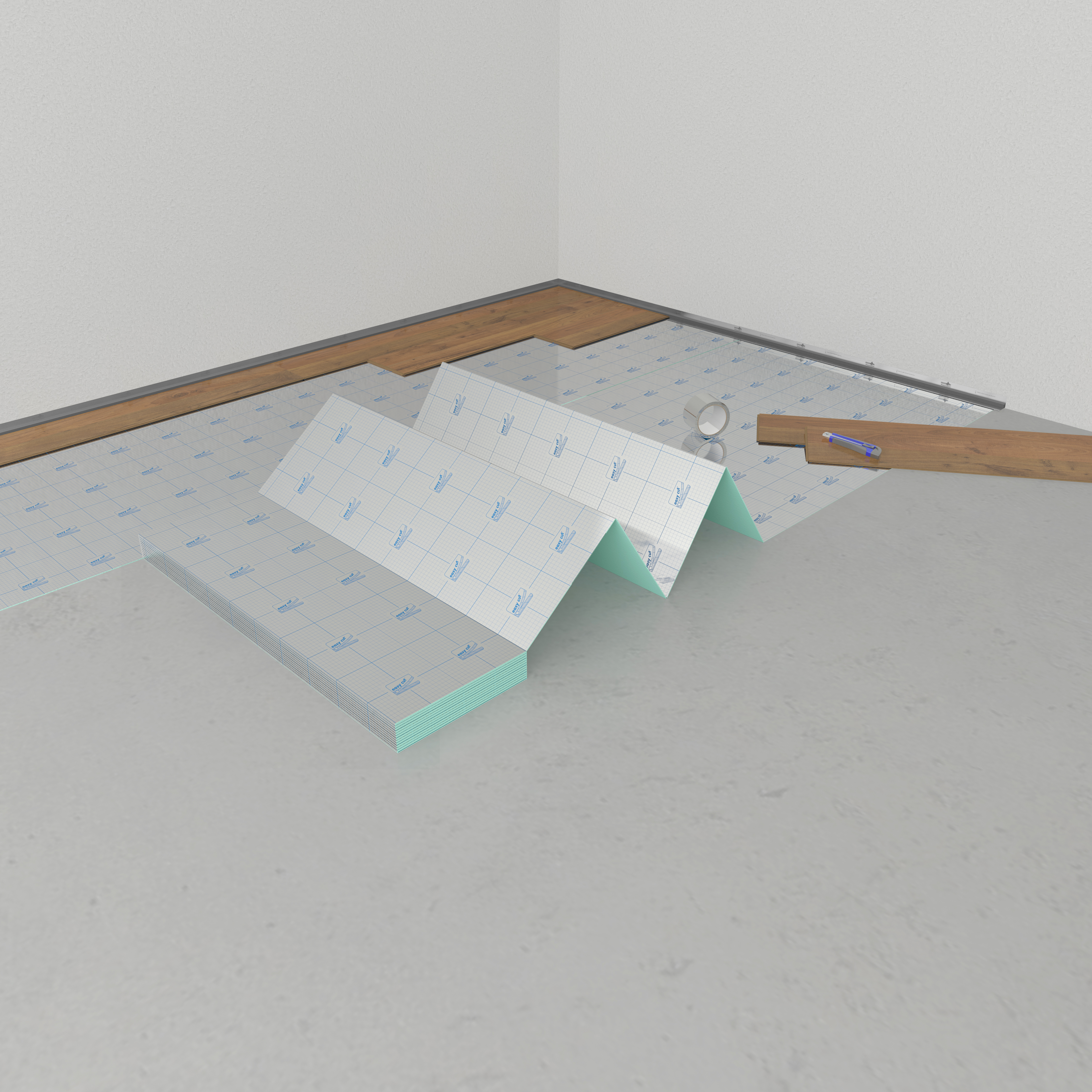 JK124+ Alu-XPS-PRO AquaStop XPS-Faltplatte