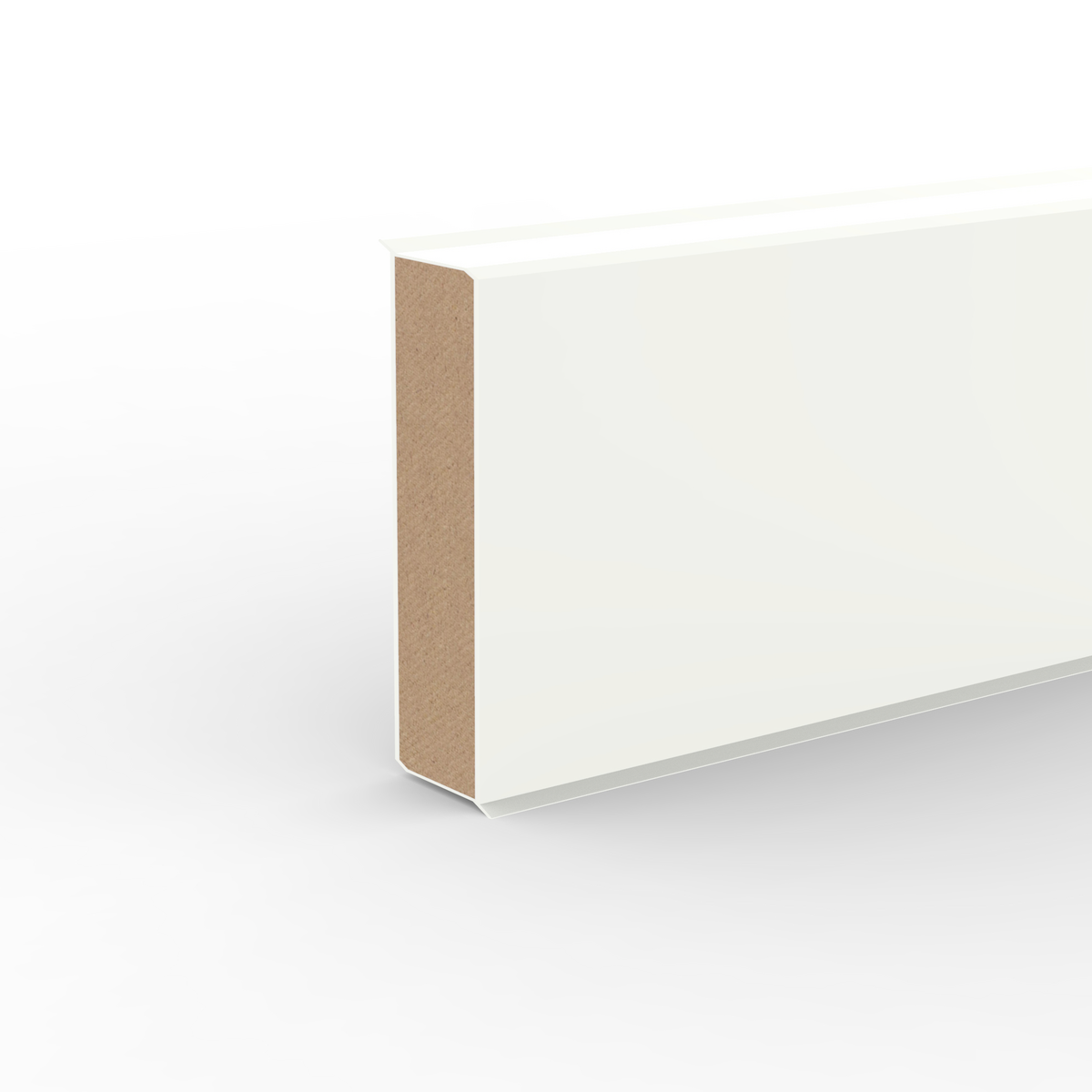 Döllken Kernsockelleiste Cubu flex life XL 60 - Perlweiß 1013