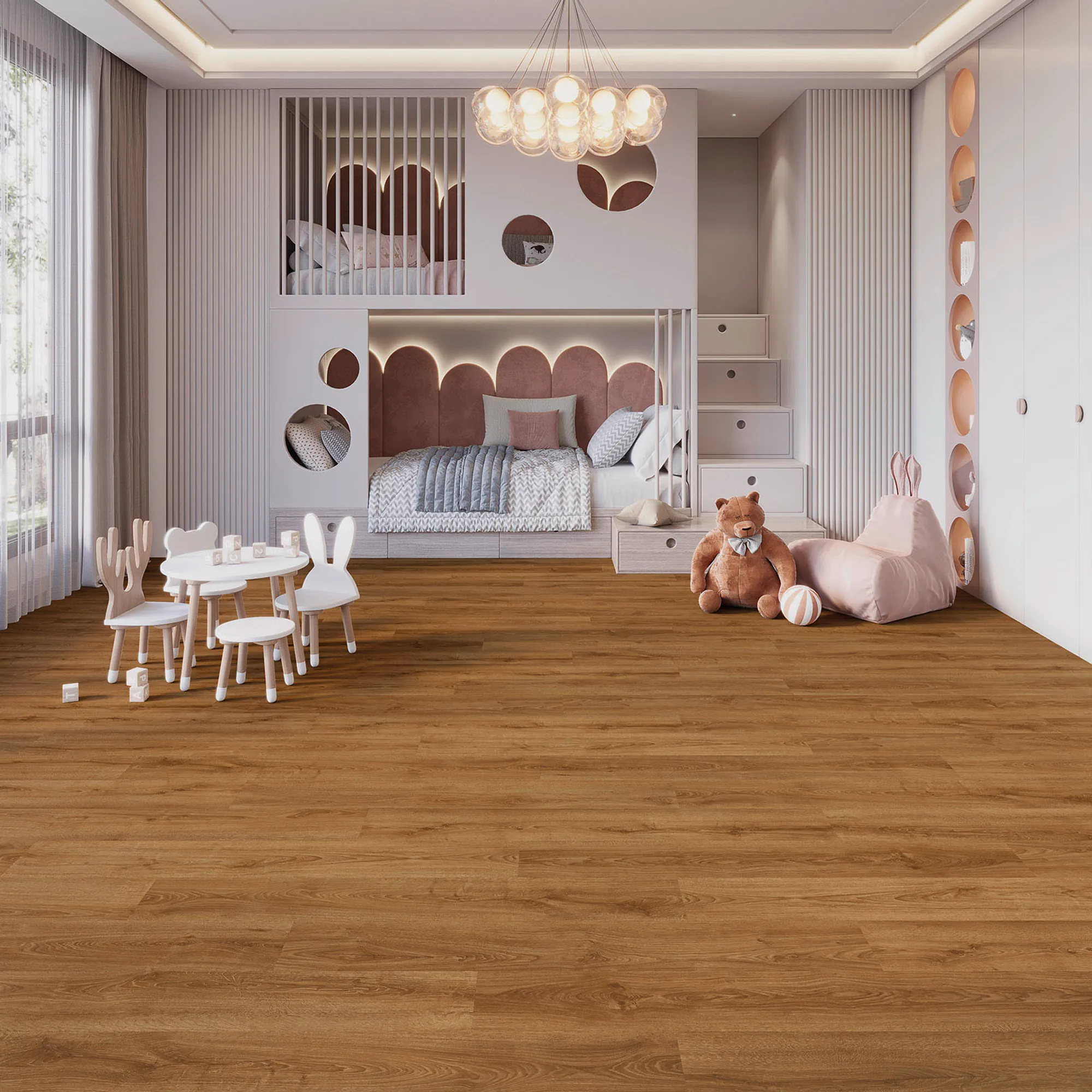 DESIGN 555 Wooden Evolut Click - 905 Cognac Oak EIR