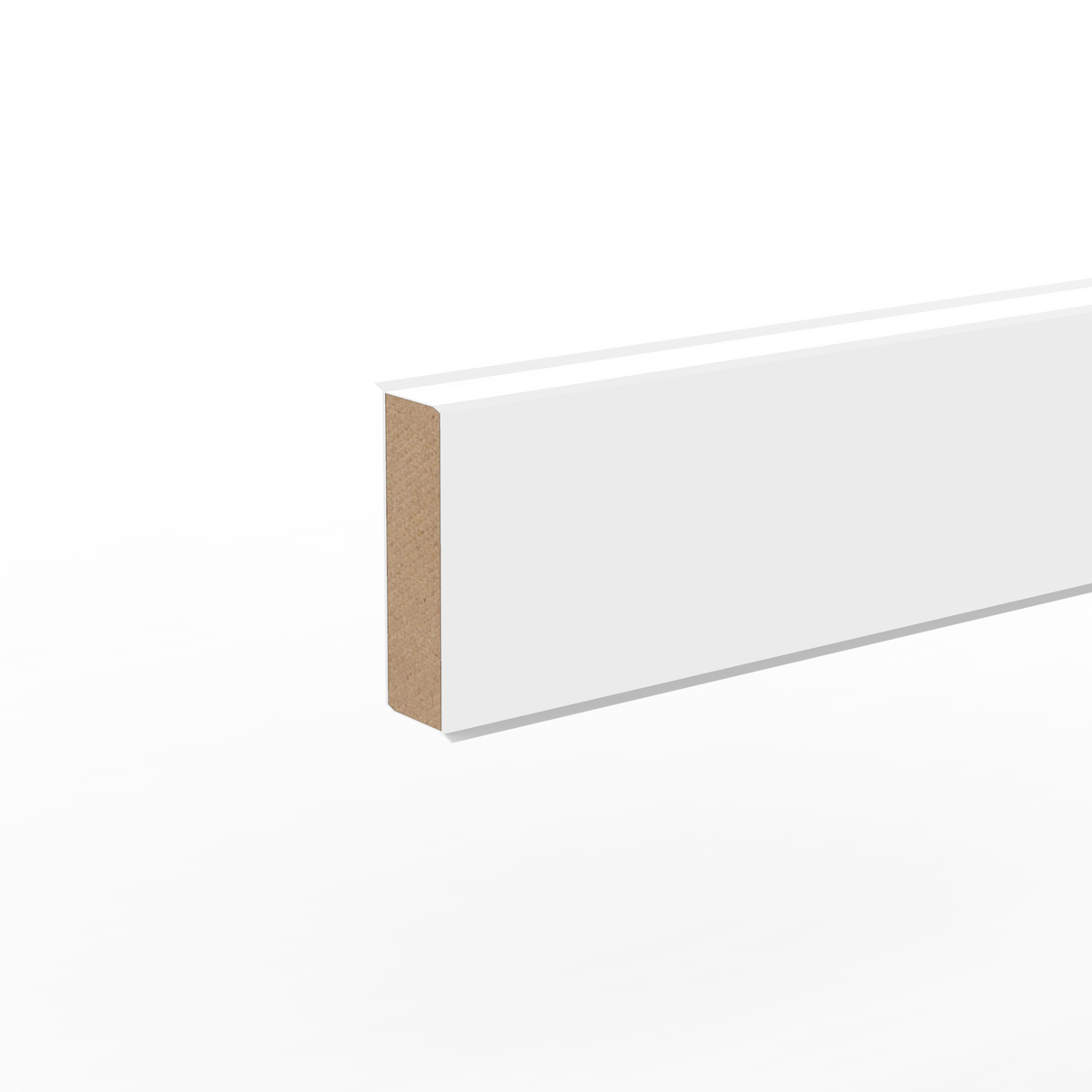 Döllken Kernsockelleiste Cubu flex life 40 - Perlweiß 1013