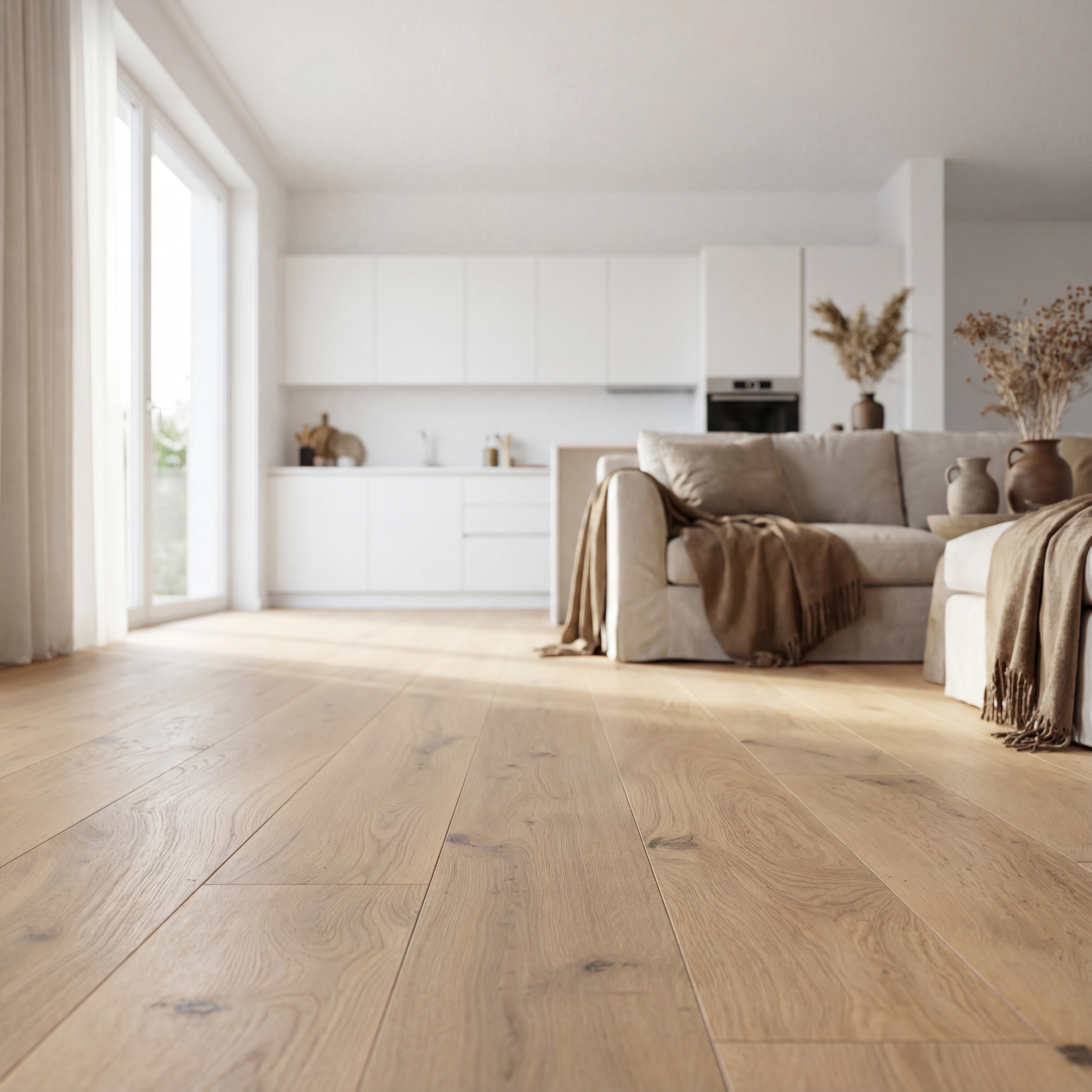 JOKA 130 XL CASTLE DIELE / Fertigparkett 2-S mit Nut u.Feder-System | CE514 Eiche creme g.VILLA V4ÖL