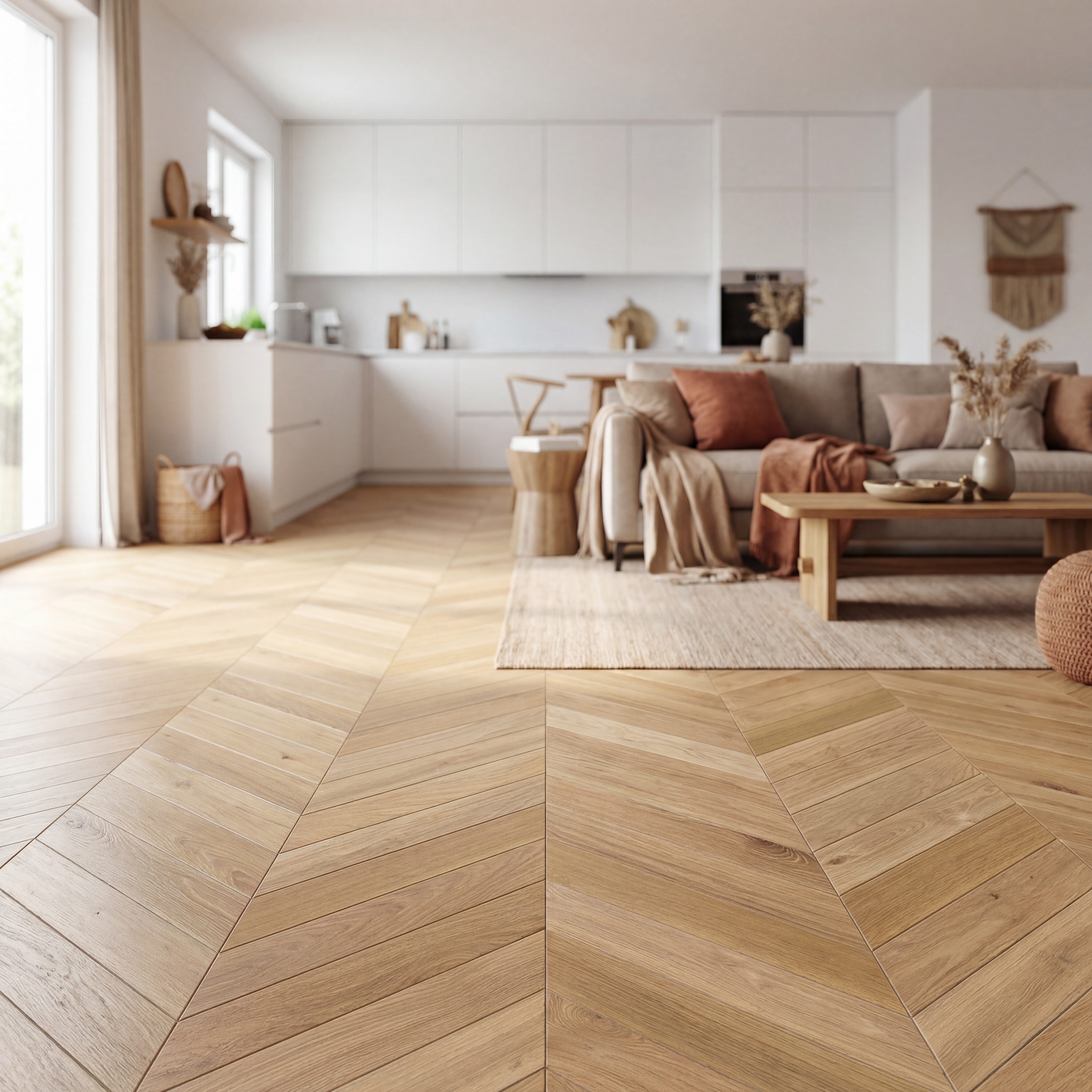 JOKA® 140 LOFT CHEVRON / Fertigparkett 2-S mit Nut&Feder-System | FE213 Eiche geb. NATURE V4ÖL