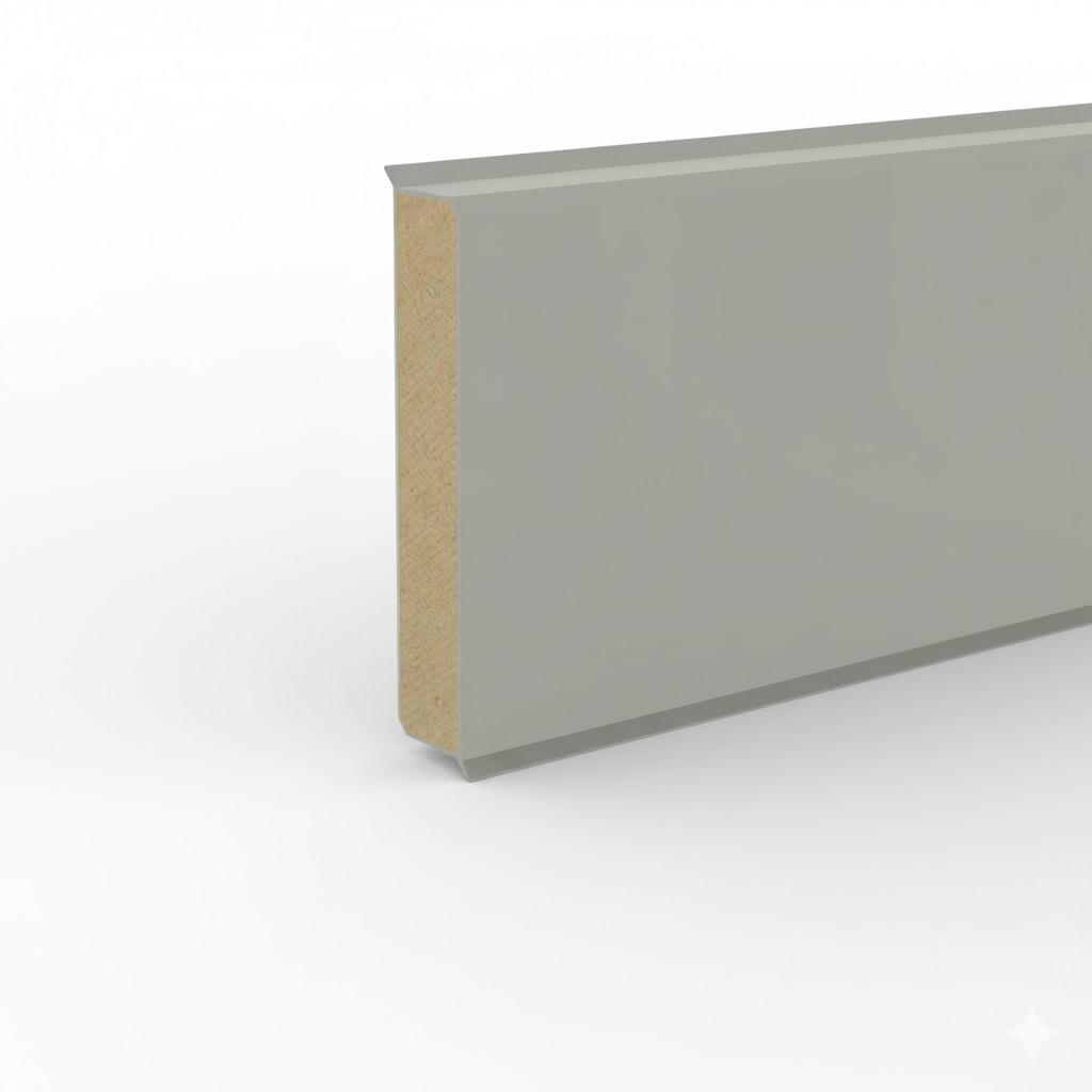 Döllken Kernsockelleiste Cubu flex life 60 - Grau 1147