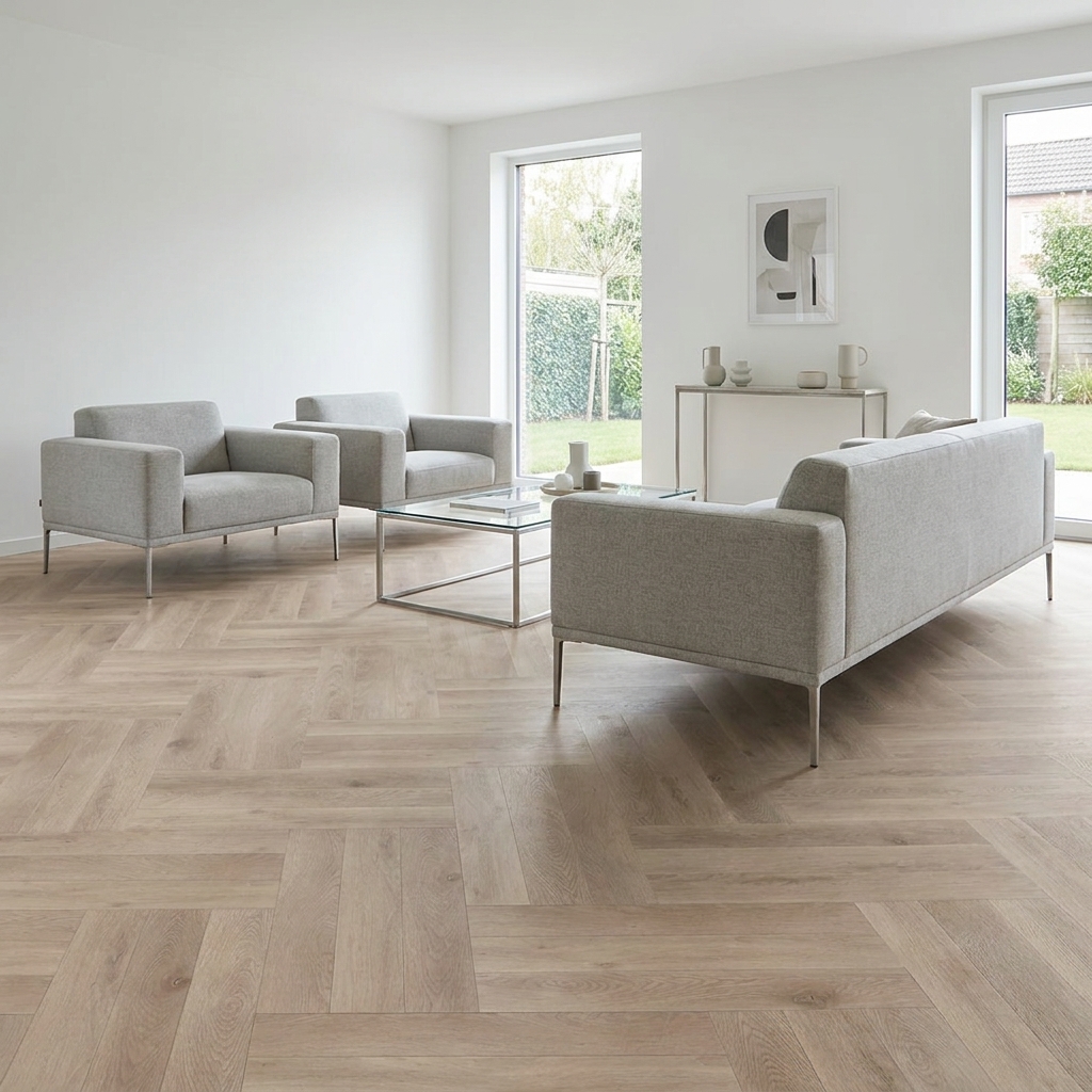 COREtec® Flexile 'Meadow' Fischgrät 50 FLXH 807 Klebe-Vinyl 3mm