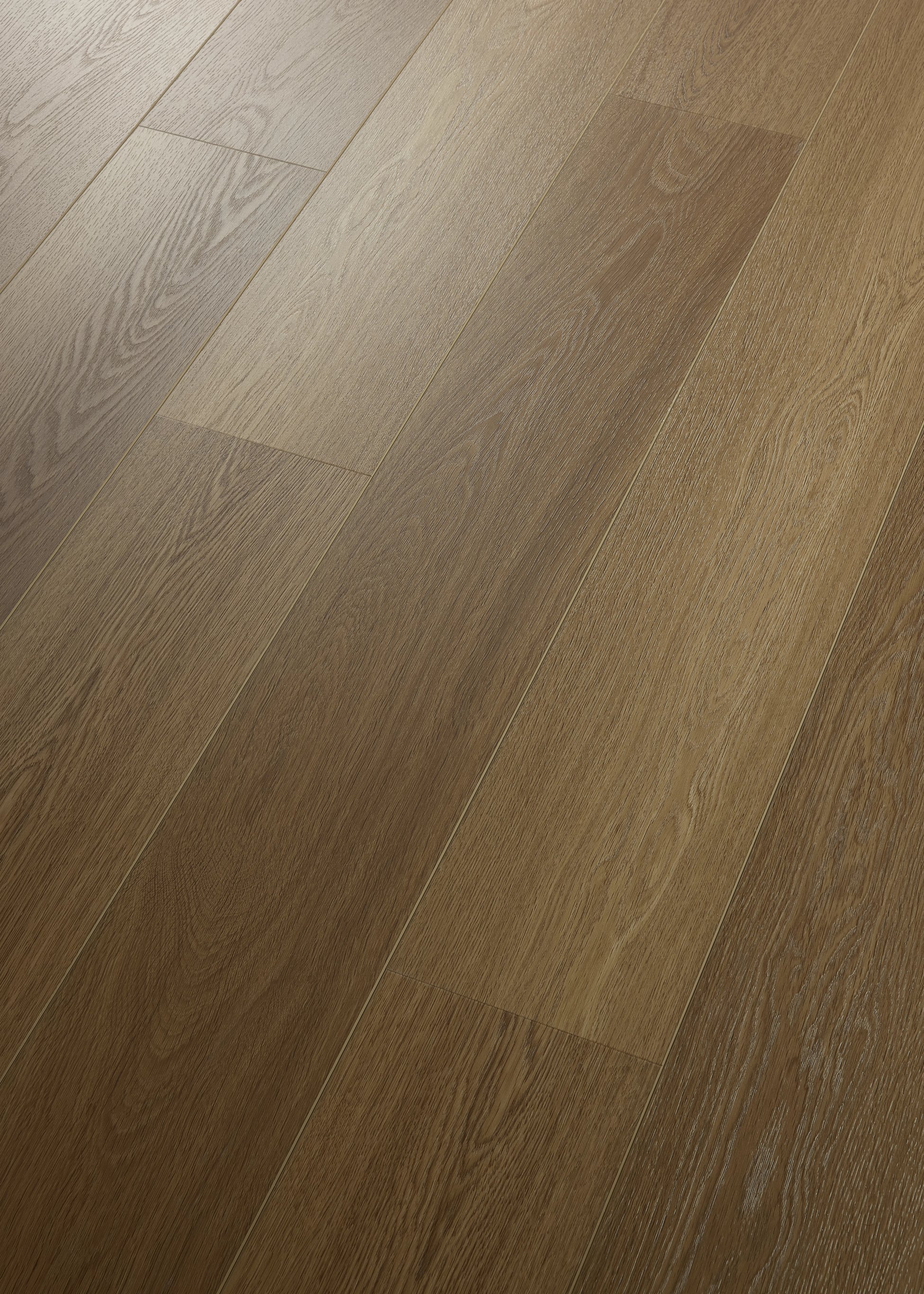 Nahaufnahme eines Eichenparkettbodens in natürlichem Holzton