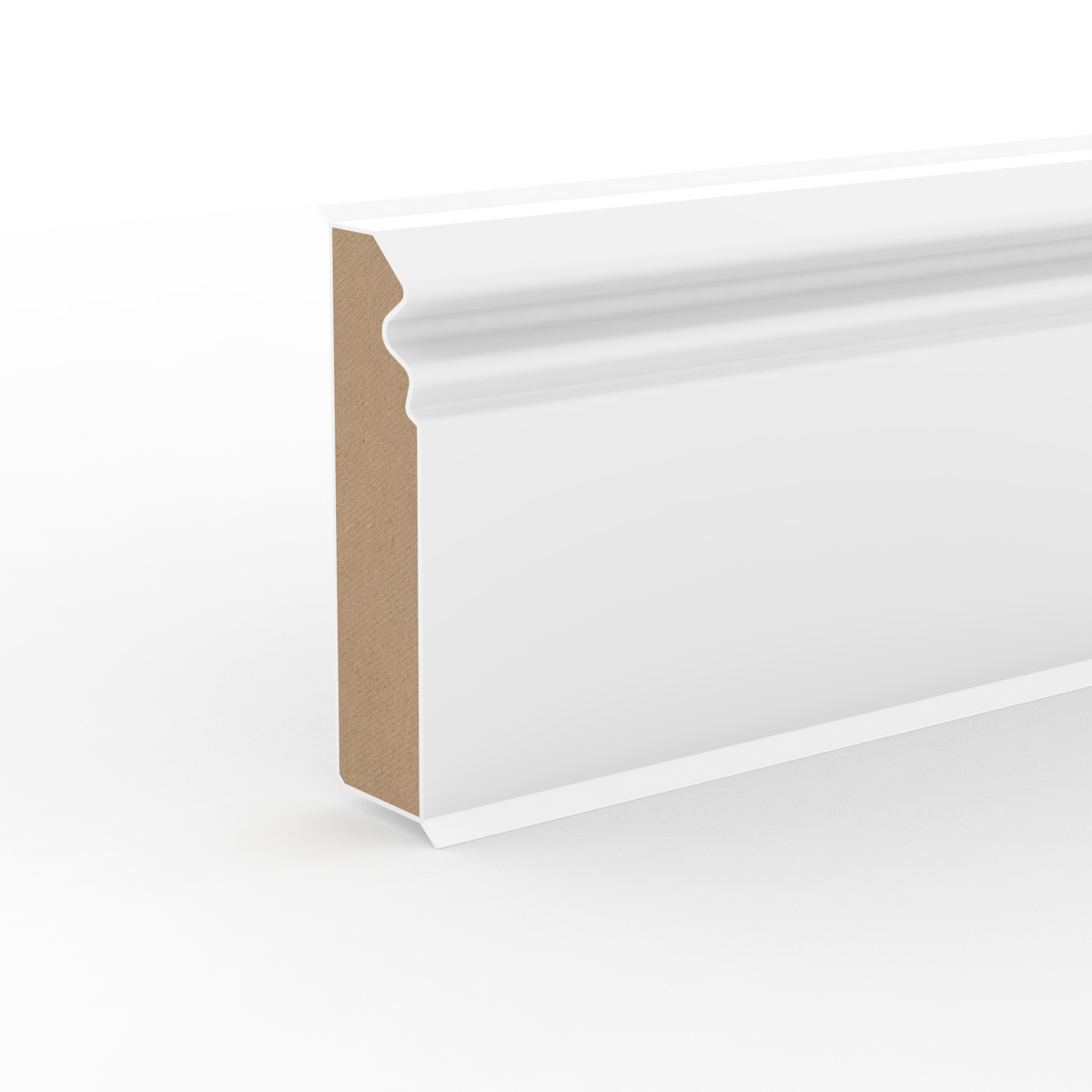 Döllken Kernsockelleiste Hamburger Stil 100 - Perlweiß 1013