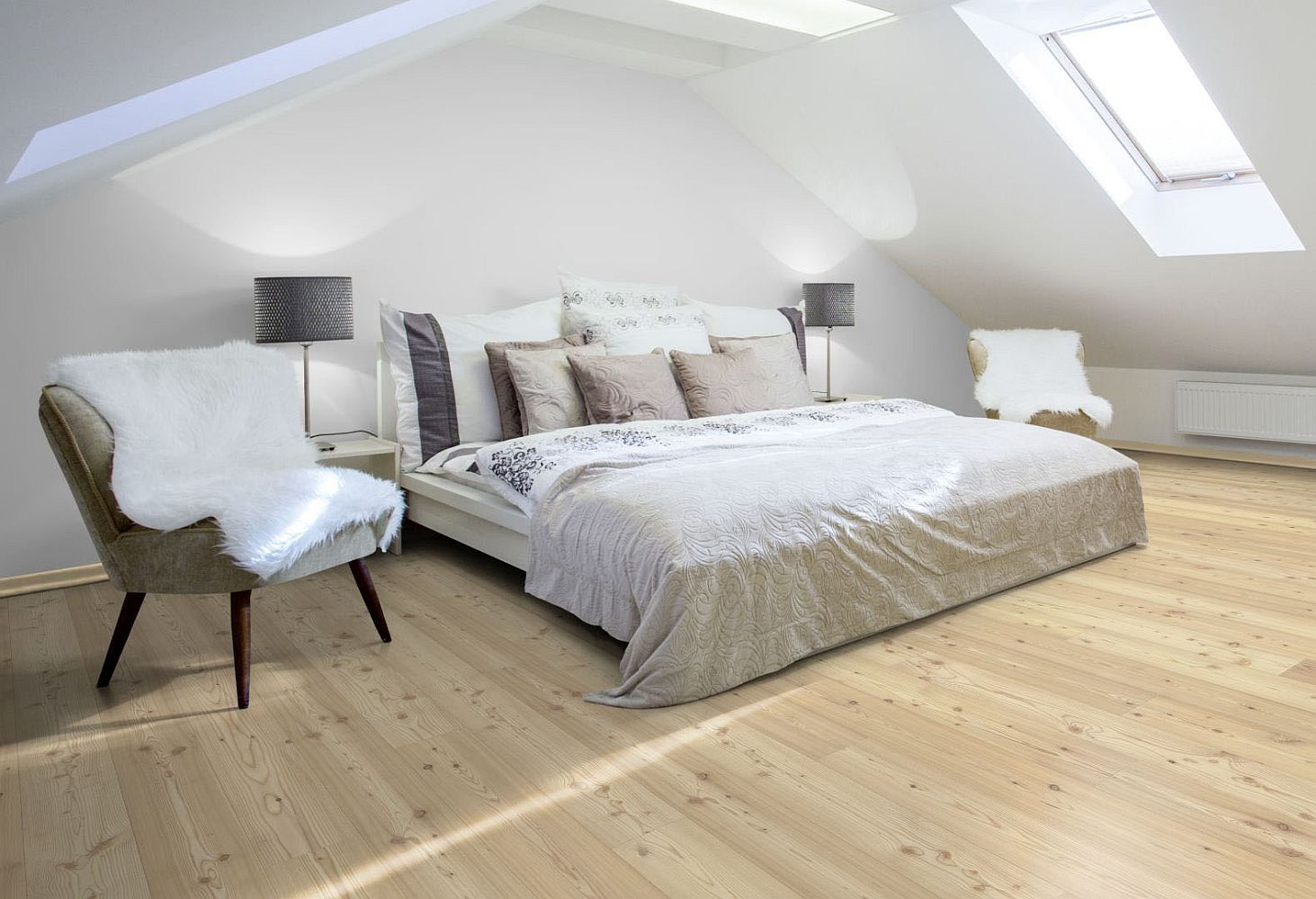 Admonter Parkett Lärche weiß Naturelle – Landhausdiele geölt & gebürstet