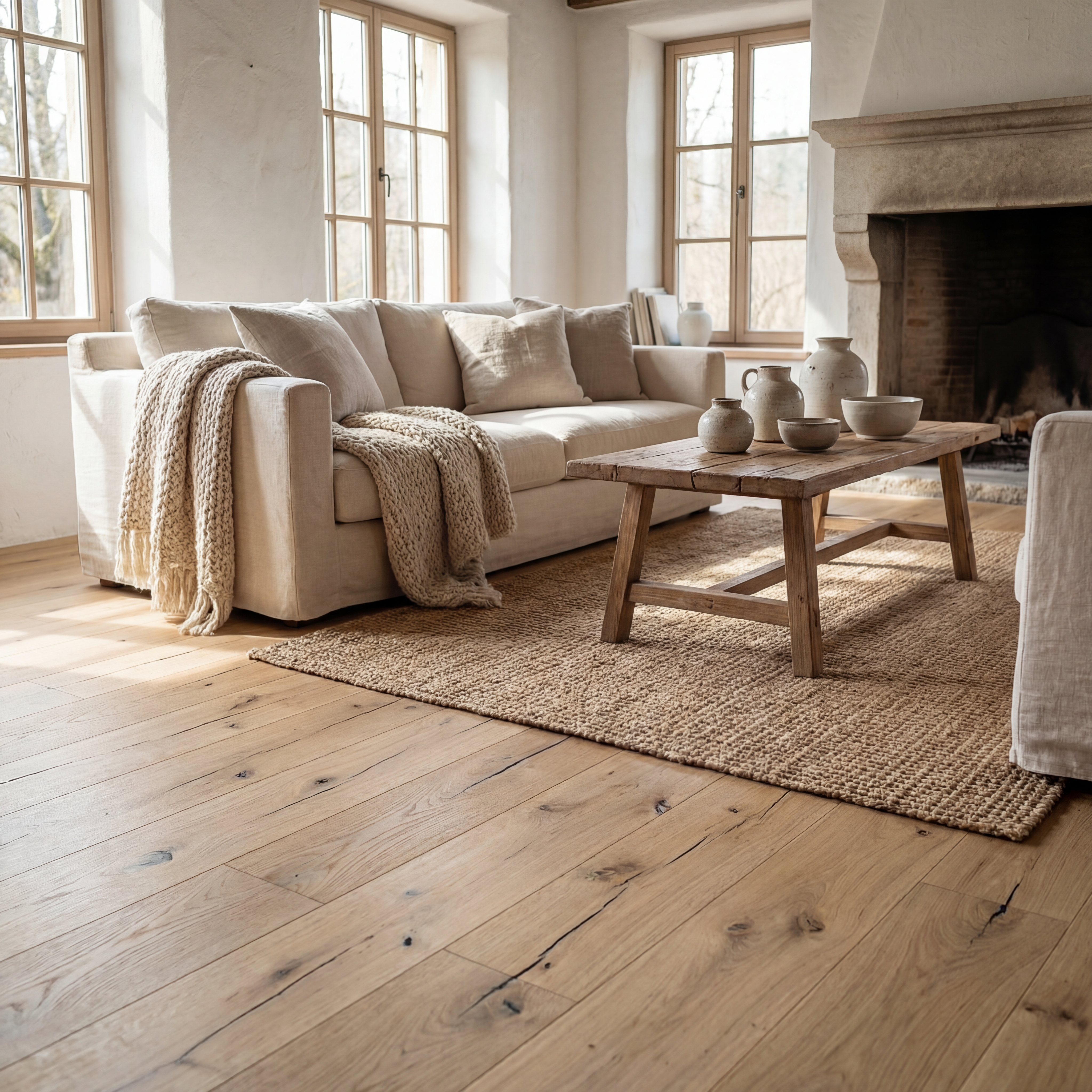 Admonter Floors 3S-Parkett Eiche Natura Rustic gebürstet – Landhausdiele in rohoptik