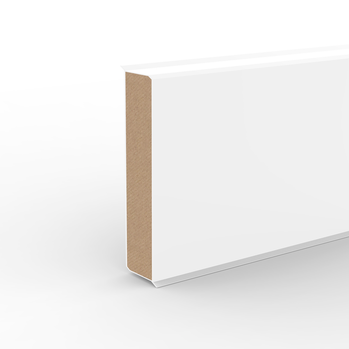 Döllken Kernsockelleiste Cubu flex life XL 80 - Perlweiß 1013