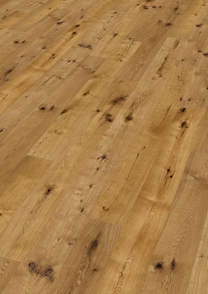 CaronaFloors 3S-Parkett LHD Eiche San Vito gebürstet, geräuchert, geölt