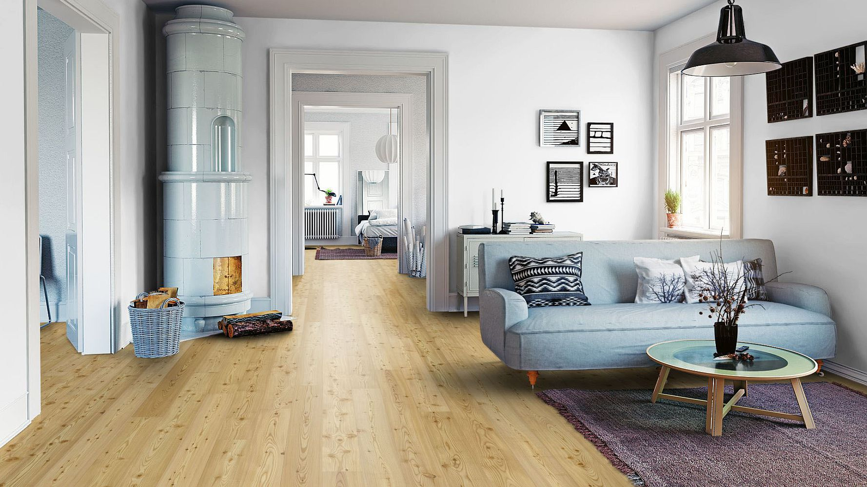 Admonter Parkett Lärche Naturelle – Landhausdiele naturgeölt & gebürstet