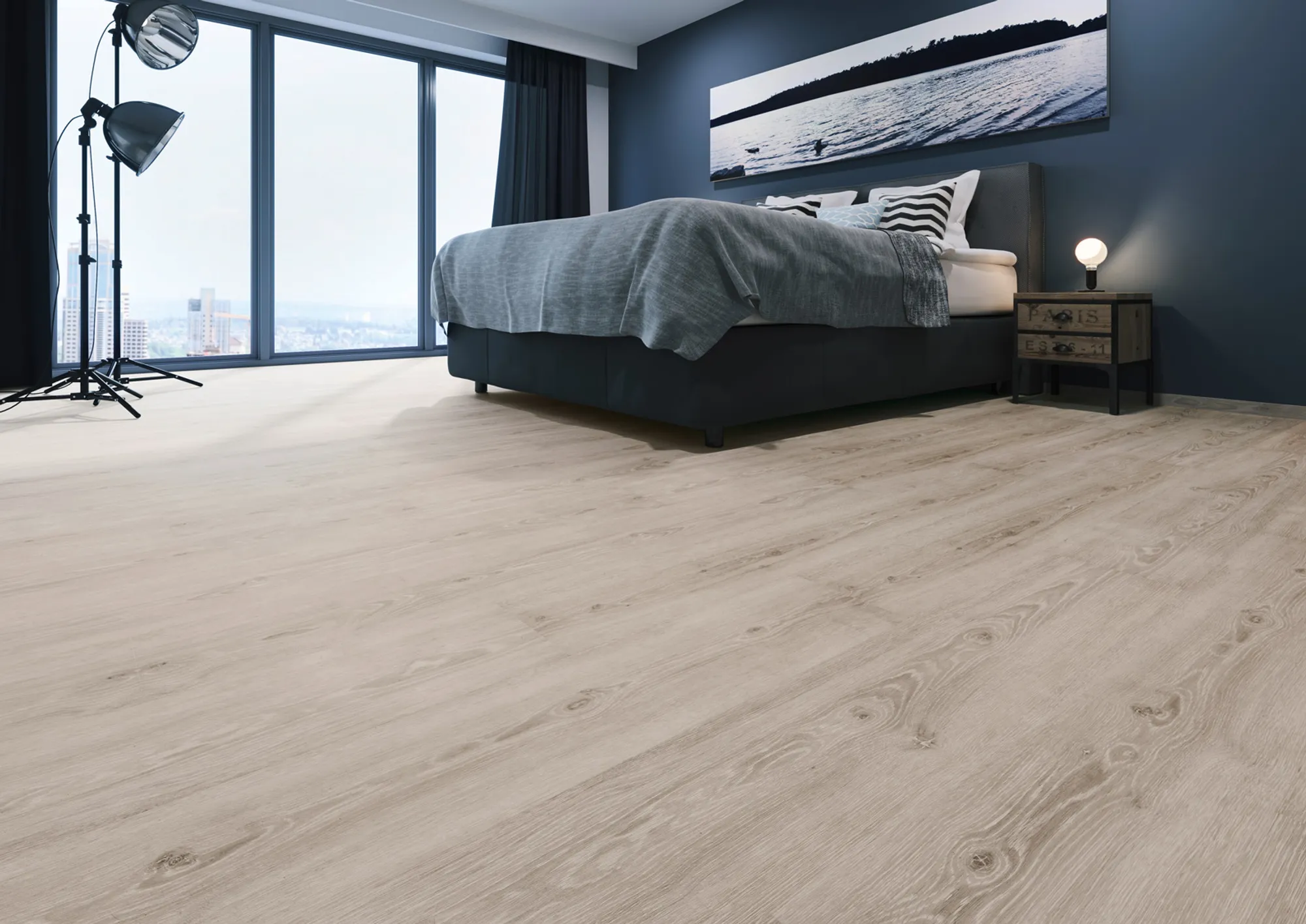 JOKA® DESIGN 555 Dryback | 5303 Perf.Grey Oak | Klebe-Vinylboden