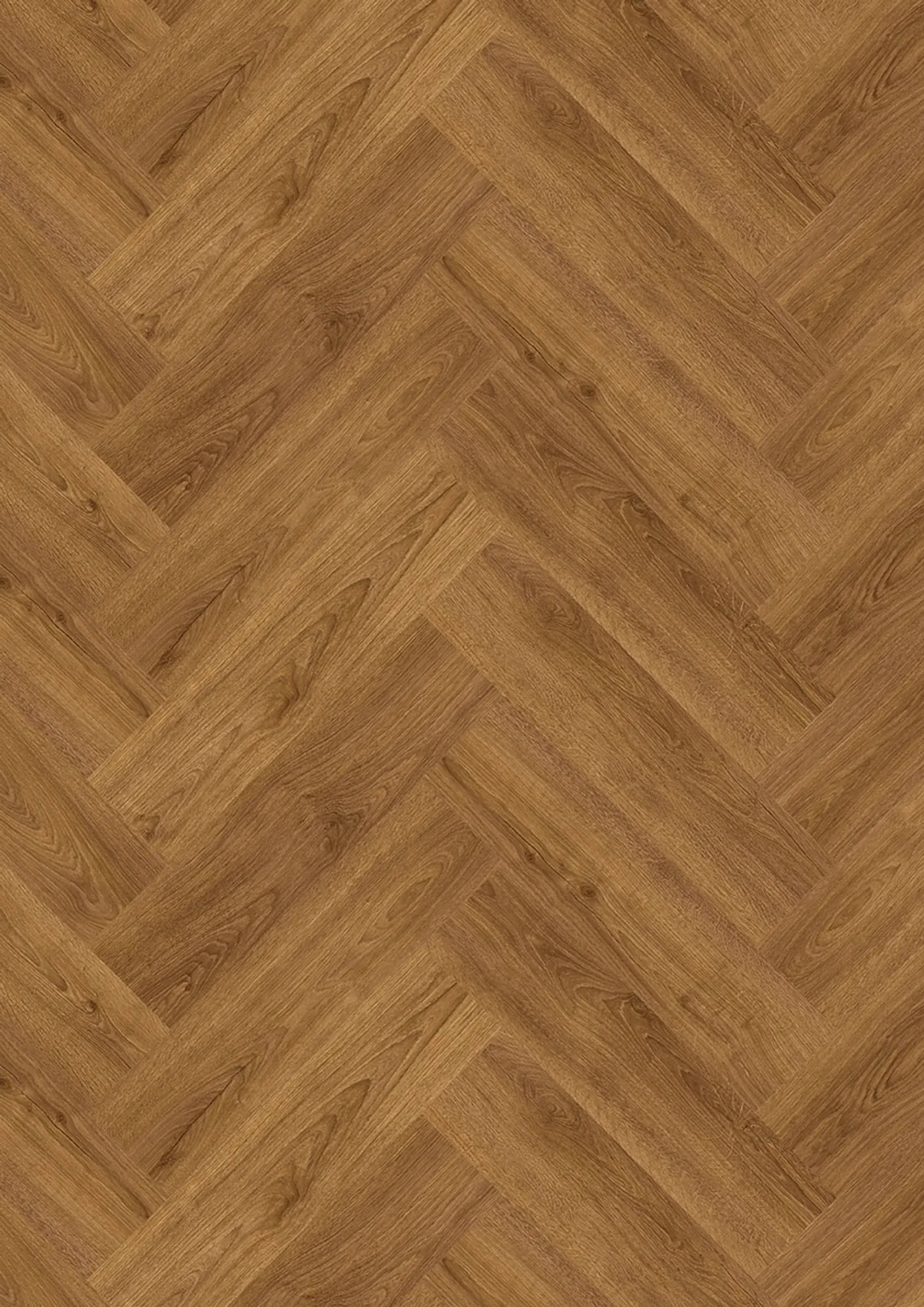DESIGN 555 Wooden Evolut Herringbone (Fischgrät) Click - 105 Cognac Oak EIR
