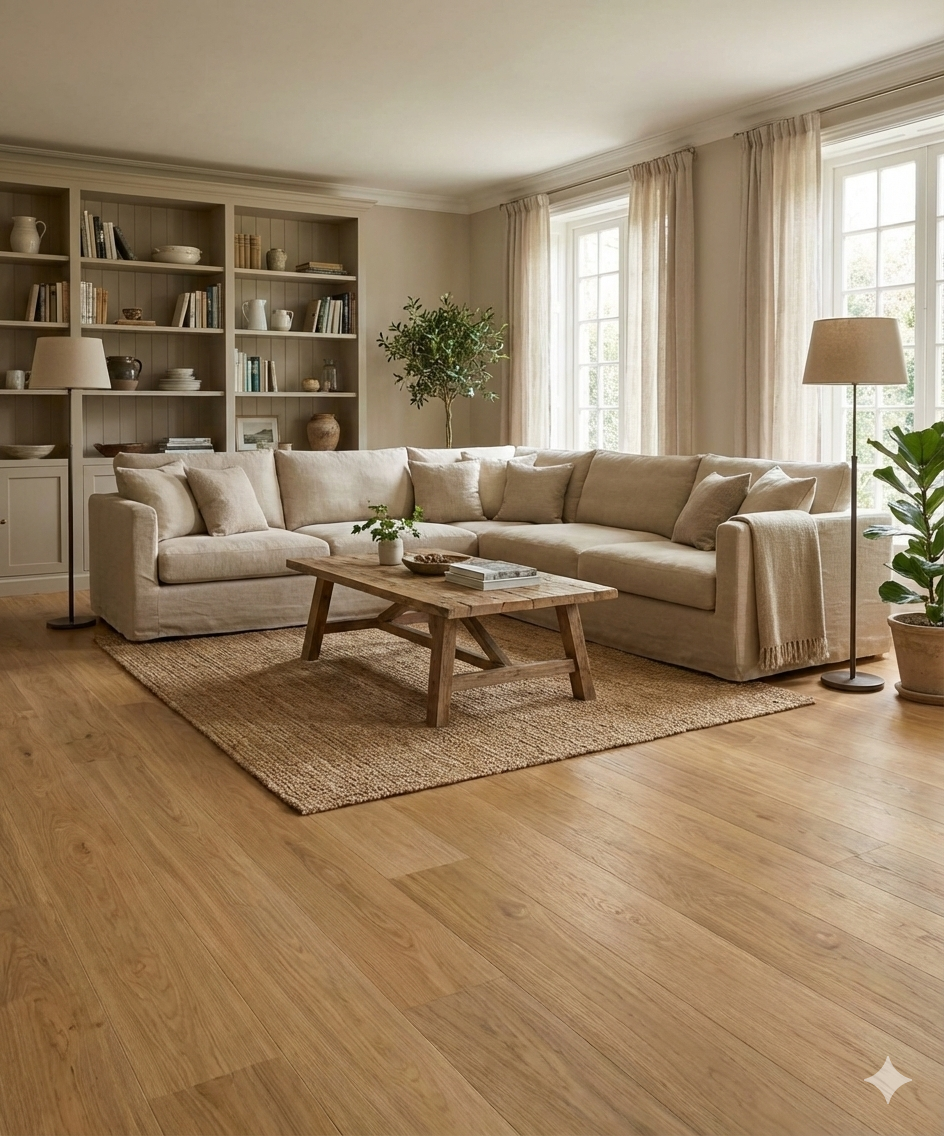 JOKA ATIVO 500 XXL Naturholzboden Landhausdiele 'AE161 Oak harmony brownELEG.VP'