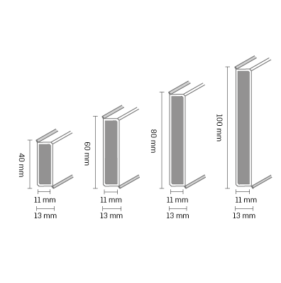 Döllken Kernsockelleiste Cubu flex life 60 - Anthrazit 1209