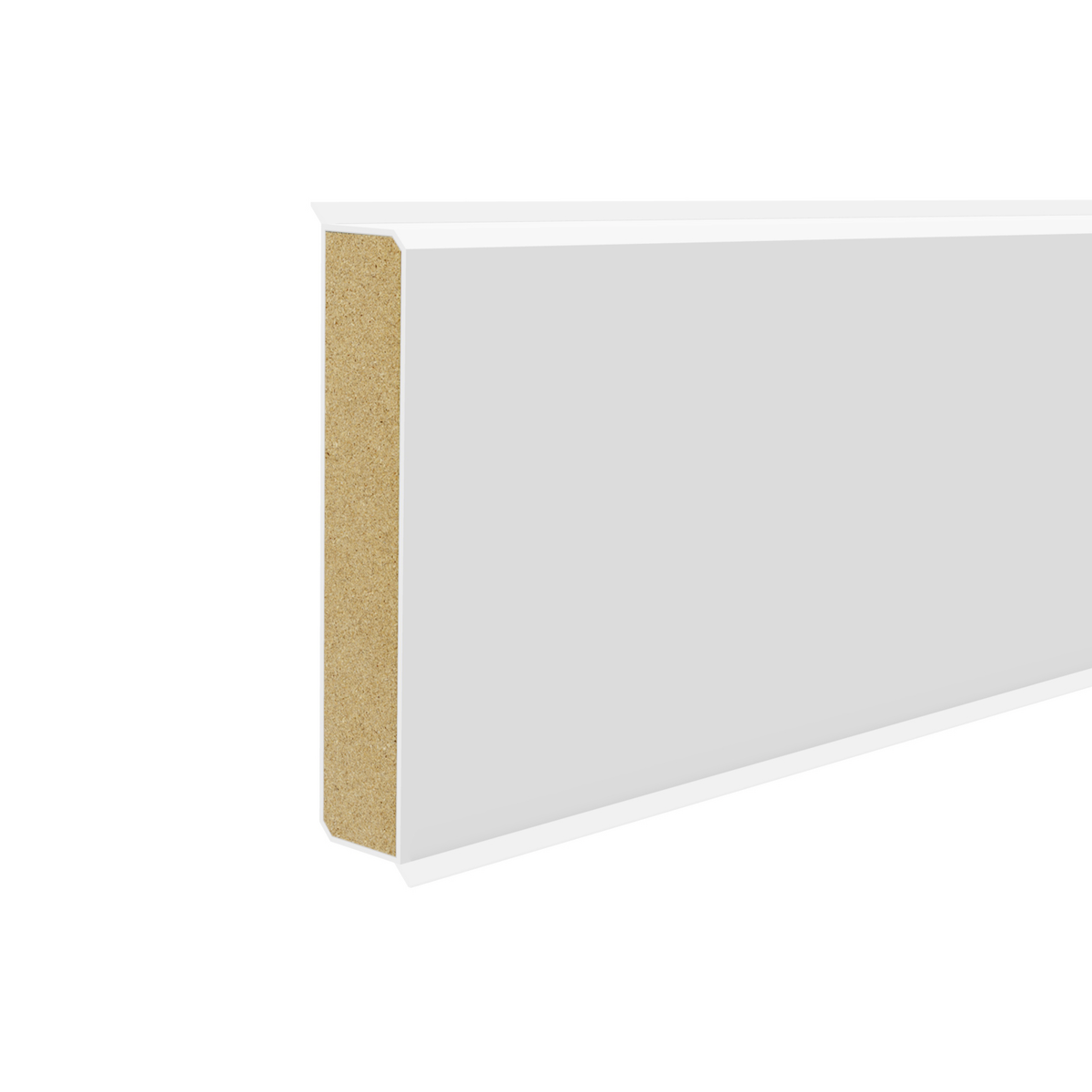 Döllken Kernsockelleiste Cubu flex life 60 - Verkehrsweiß 1408