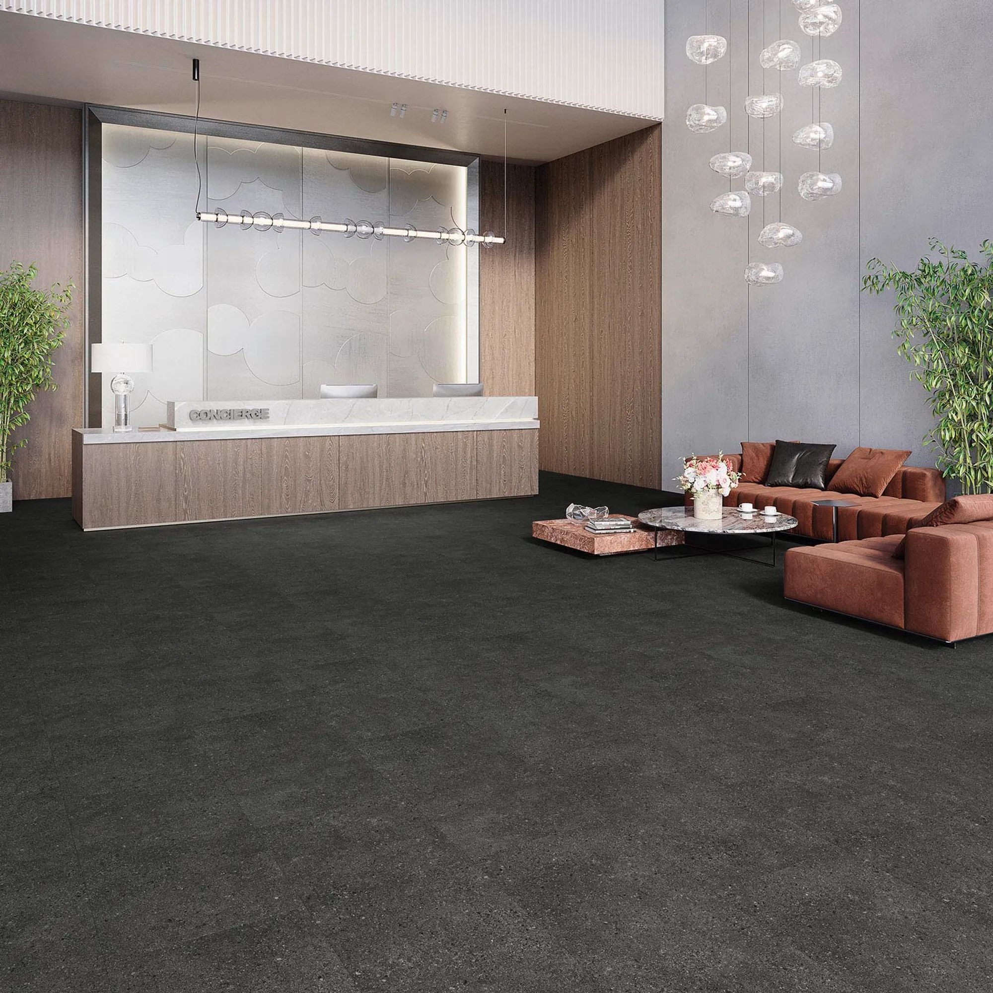 DESIGN 555 Wooden Evolut Click - 920 Black Terrazzo