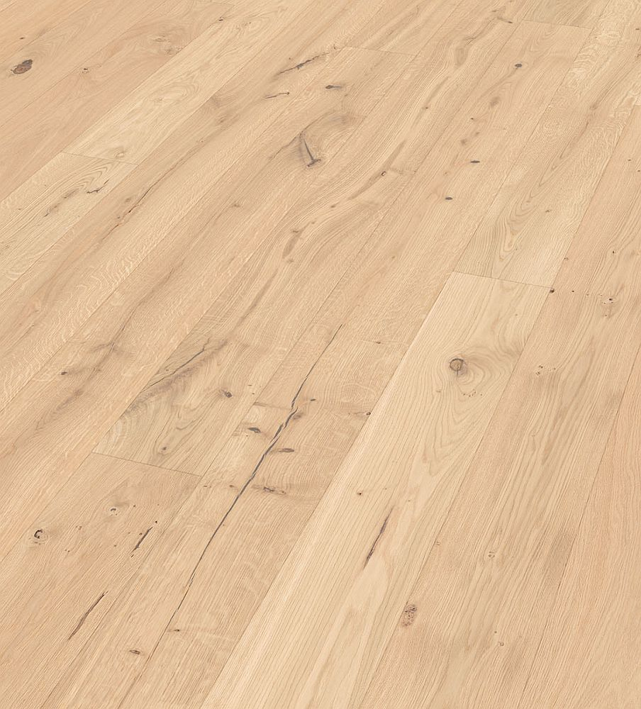 Admonter Parkett ondo Eiche Frosti Lebhaft – Landhausdiele weiß geölt