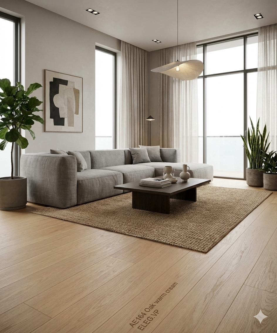 JOKA ATIVO 500 XXL Naturholzboden Landhausdiele 'AE164 Oak warm cream ELEG.VP'