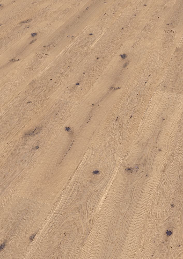 CaronaFloors 3S-Parkett LHD Eiche Castell Bianco gebürst. weiß geölt