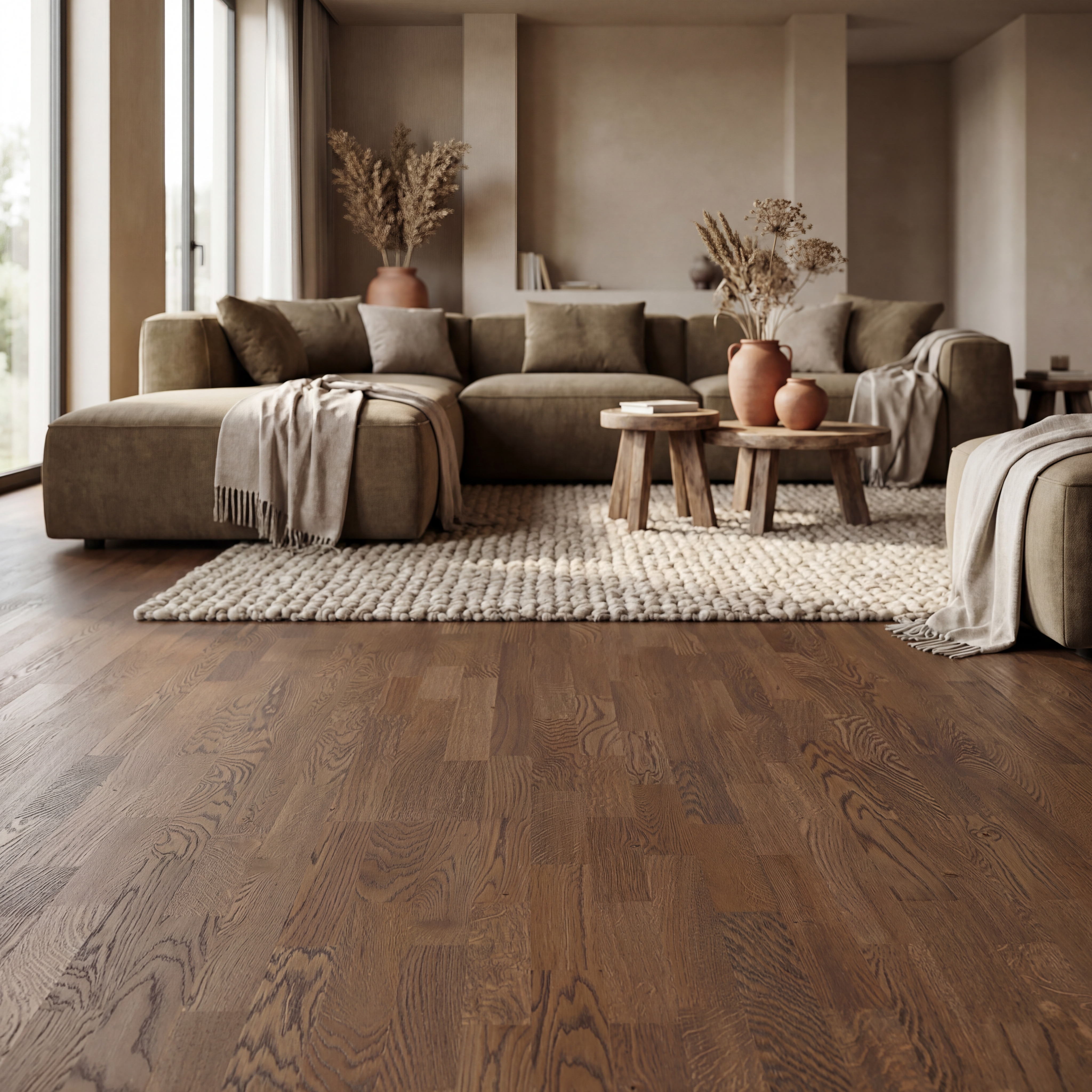JOKA KINGSTON 535SB | E1868 Eiche g.choco NATURE ÖL | 3-Schicht Fertigparkett als Schiffsboden 3-Stab