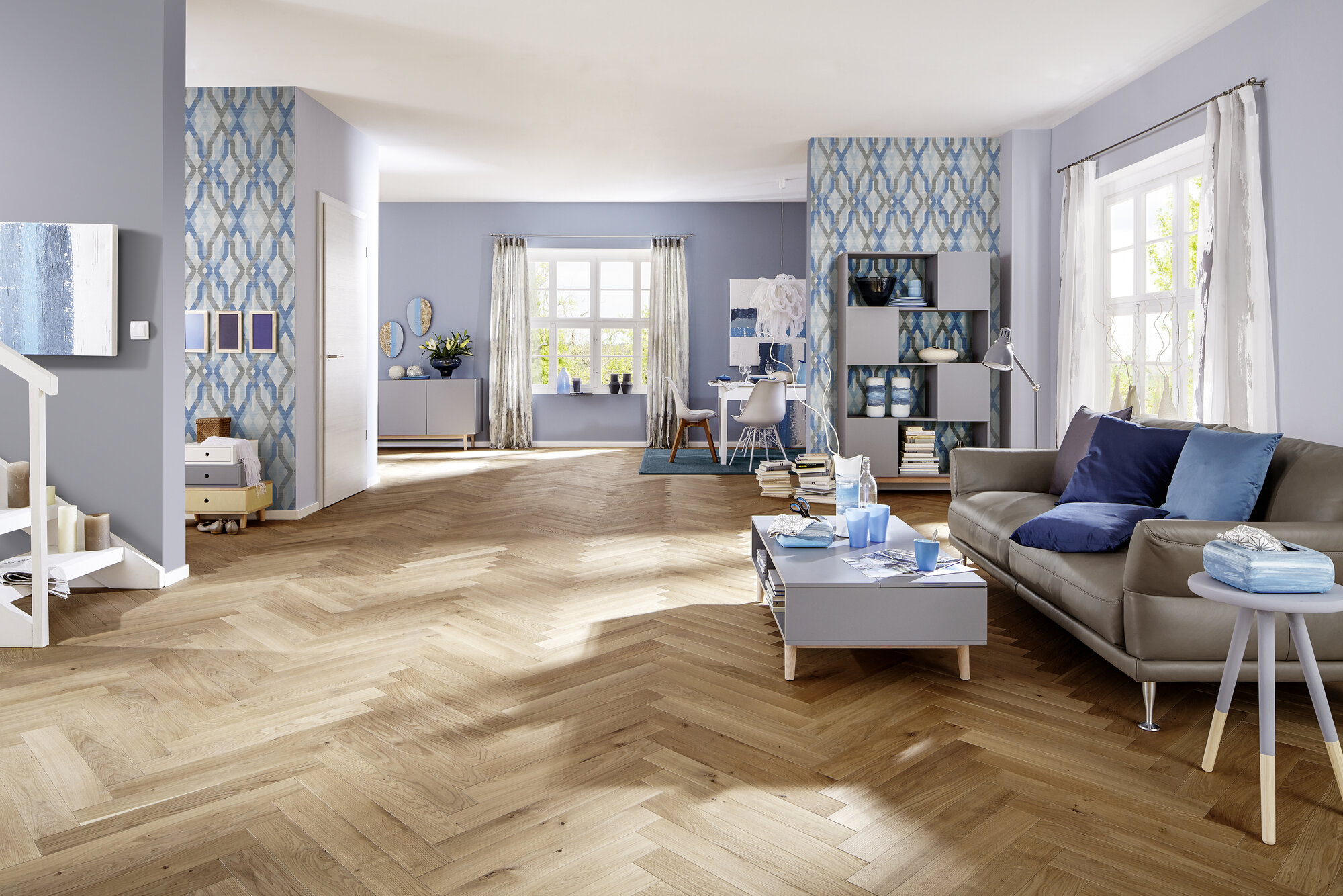 JOKA® 140 LOFT VARIO STAB / Fertigparkett 2-S mit Nut&Feder-System | VE213 Eiche geb. NATURE V4ÖL