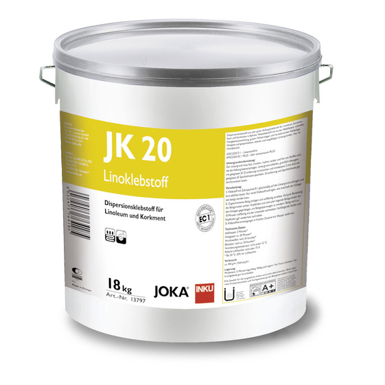 JOKA® JK 20 – Linoklebstof | Dispersionsklebstoff für Linoleum, Korklinoleum und Korkment