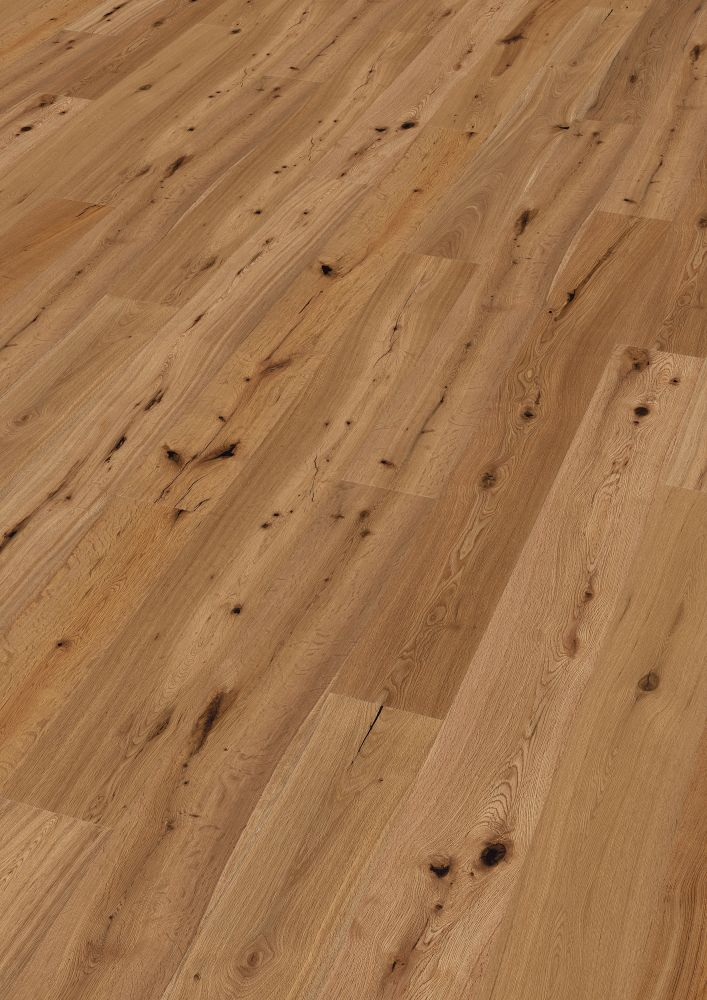 CaronaFloors 3-Schicht-Fertigparkett LHD Eiche Ruscello gebürstet geölt